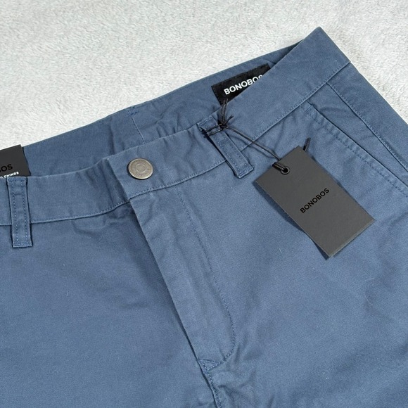 Bonobos Other - Bonobos Stretch Washed Chinos Steely Blue Slim Fit‎ Pants Casul New 30x32